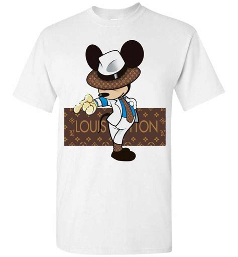 white louis vuitton t shirt etsy|t shirt louis vuitton mickey.